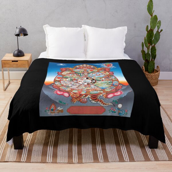 Item preview,  Tibetan Thangka, Samsara Mandala, Buddhist Wheel of Life  designed and sold by Aramis120a.