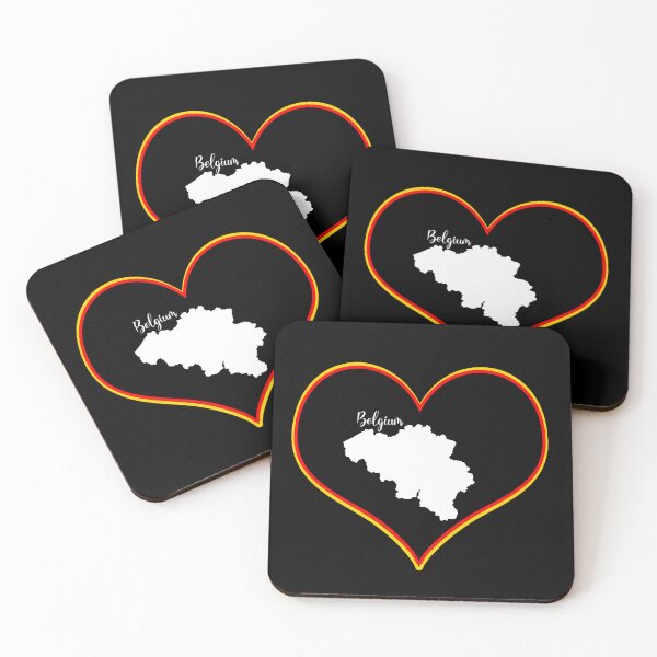 Item preview, Black heart map Belgium designed and sold by Astralia.