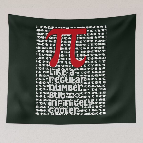 Item preview, pi like a regular number but infinitely cooler                        designed and sold by DANGERSTRANG.