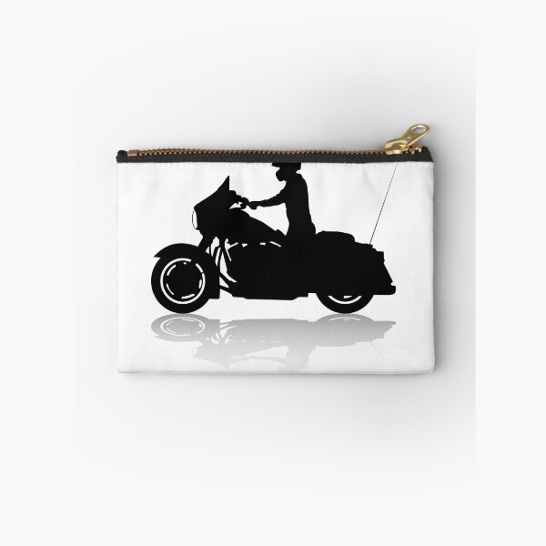 Item preview, Cruiser Motorcycle Silhouette with Rider & Shadow designed and sold by SandpiperDesign.