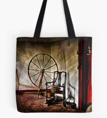 Spinning wheel and a chair Tote Bag