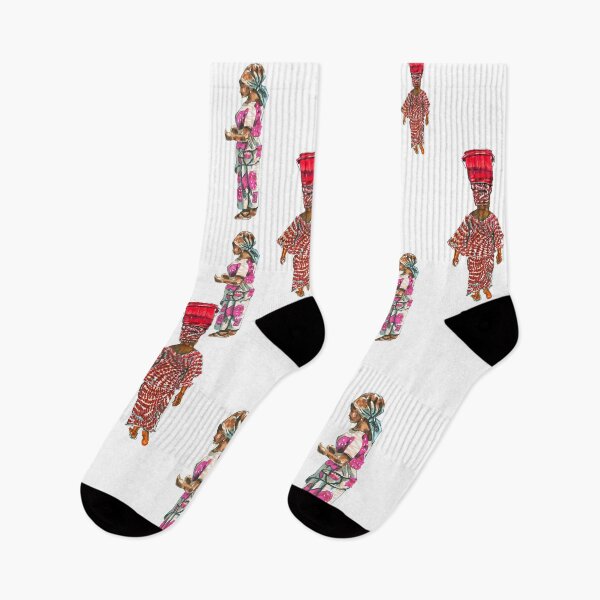 Item preview, doodling with inks ladies dress pink black red sketch clothes designed and sold by handmadehipsters.