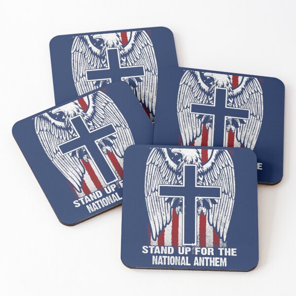 Item preview, Kneel For The Cross Stand Up For The National Anthem T Shirt   designed and sold by JWMApparel.