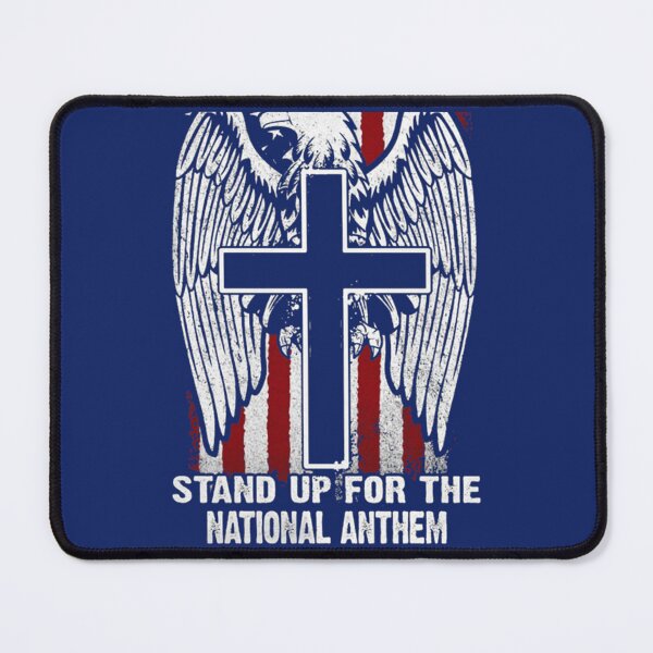 Item preview, Kneel For The Cross Stand Up For The National Anthem T Shirt   designed and sold by JWMApparel.