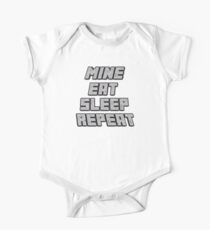 Mine Eat Sleep Repeat (minecraft) One Piece - Short Sleeve