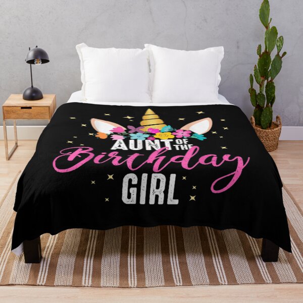 Item preview, Aunt Of The Birthday Girl Aunt Gift Unicorn Birthday, Beach Graphic, For Women, Adults,  designed and sold by GAELSTORE.