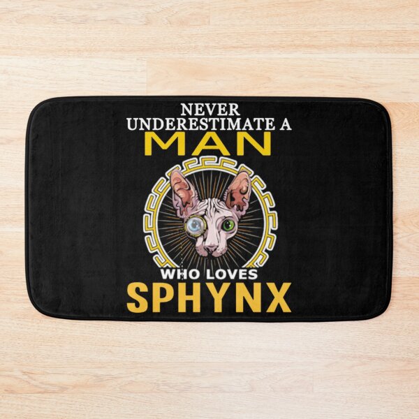 Item preview, Never underestimate man who loves sphynx cat designed and sold by jackienorfolkal.