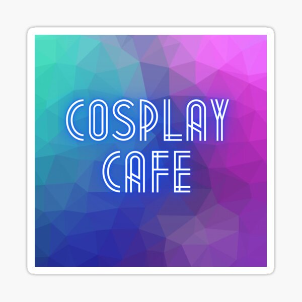 Cosplay Cafe Podcast Pattern Sticker