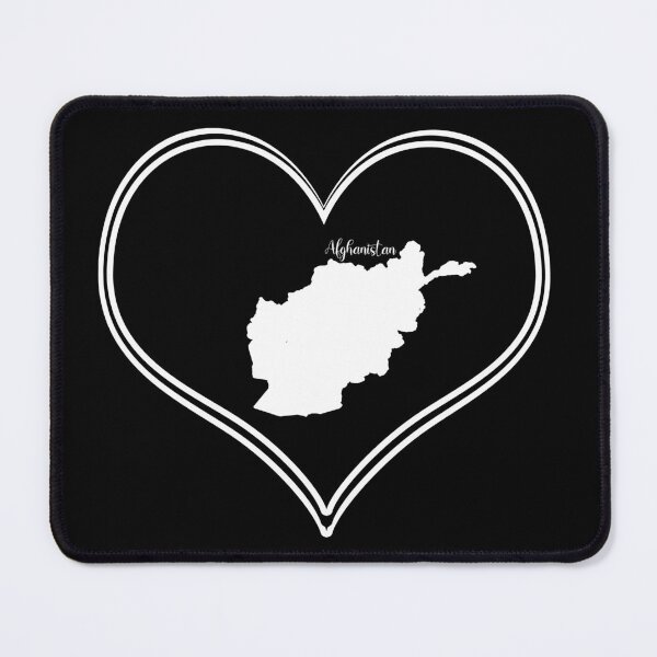 Item preview, Afghanistan map black heart designed and sold by Astralia.