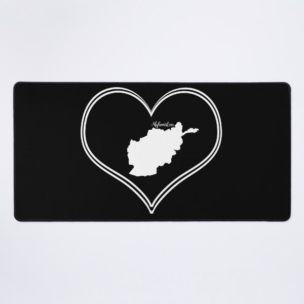 Item preview, Afghanistan map black heart designed and sold by Astralia.