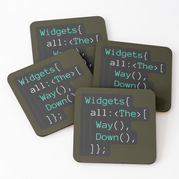 Item preview, Flutter Widgets all the way down     designed and sold by SouthernAsh.