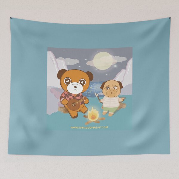 Item preview, Bear and Pug Camping designed and sold by Toba  Goodbear.