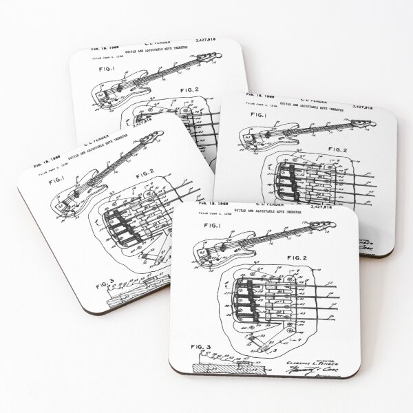 Artikelvorschau, Patent Blueprint E-Bass 1969 entworfen und verkauft von SelenaAngel.