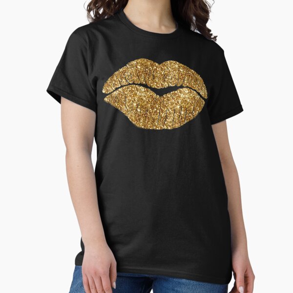 Womens Lipstick Chick Kiss Bling Bling Sequintee Face Design Womens Lipstick Chick Kiss Bling Bling Sequintee Face Design