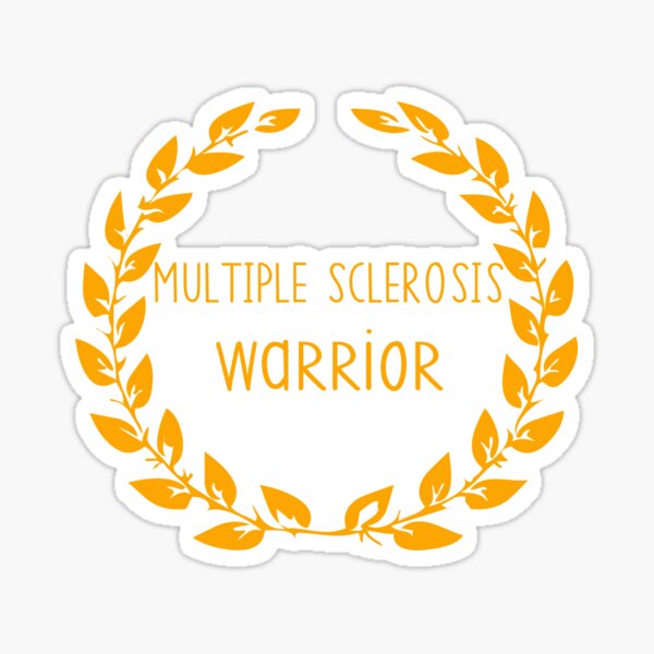 "Multiple Sclerosis Flowers" Sticker for Sale by purrfectpixx Redbubble