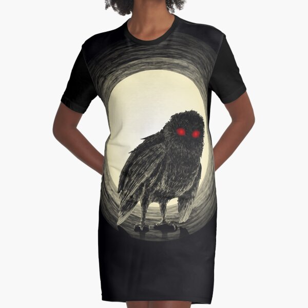 Mothman Graphic T-Shirt Dress