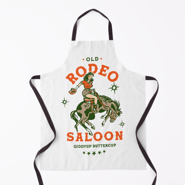 Item preview, Old Rodeo Saloon: Giddyup Buttercup. Vintage Cowgirl Pinup designed and sold by The Whiskey Ginger Design Shop.