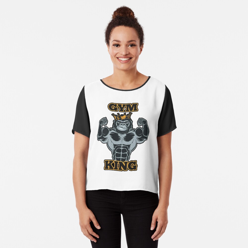 black and gold gym king t shirt