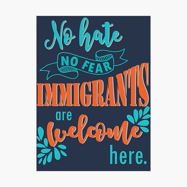 Artikel-Vorschau von Einwanderer sind Willkommen hier - Politik Trump Immigration keine Wand demokratische Wahl, designt und verkauft von papillondesign.