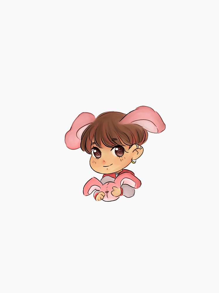 "BTS jungkook sticker" Sticker by reipls | Redbubble