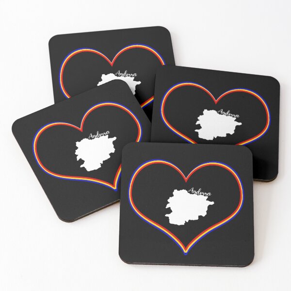 Item preview, Black heart map Andorra designed and sold by Astralia.