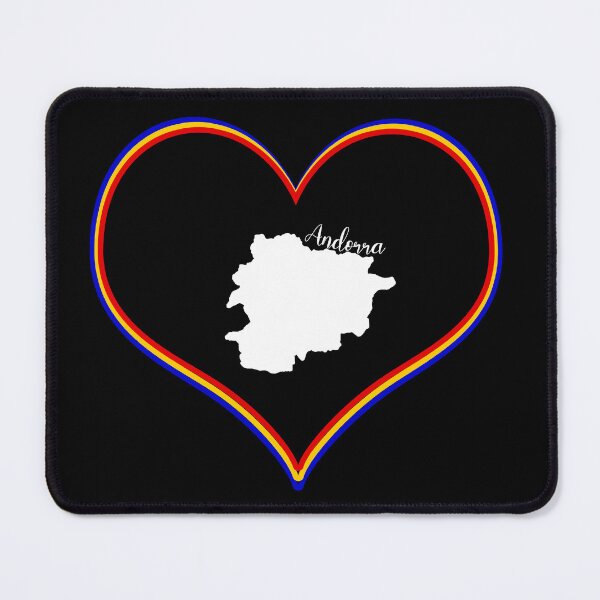 Item preview, Black heart map Andorra designed and sold by Astralia.