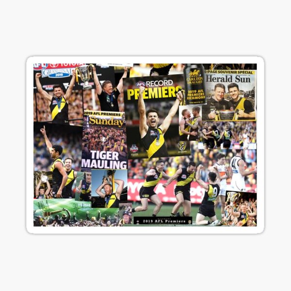 Item preview, Richmond 2019 Premiers AFL VFL Tigers football  designed and sold by royce74.
