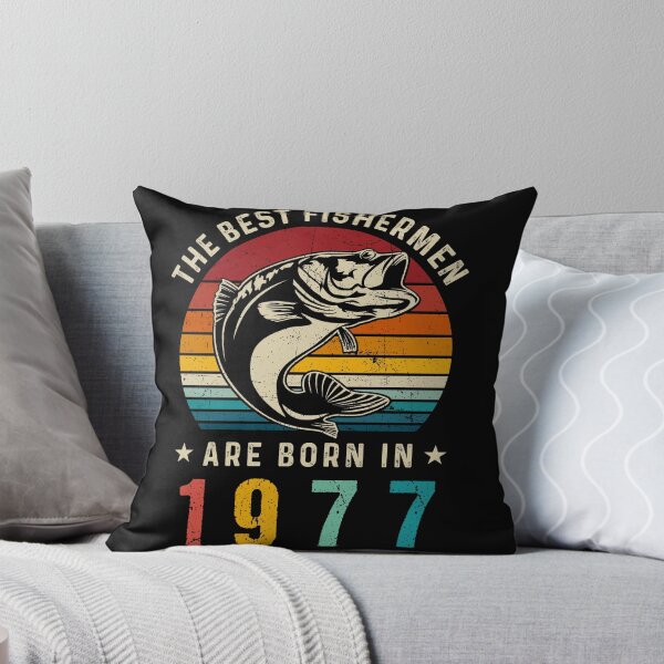 Item preview, 45th Birthday Retro Fishing Best Fishermen Are Born In 1977 designed and sold by TheWildStyle.