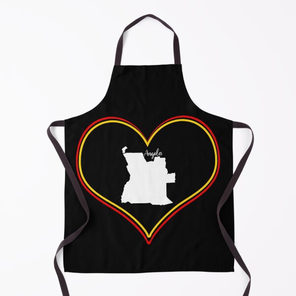 Item preview, Black heart Angola map designed and sold by Astralia.