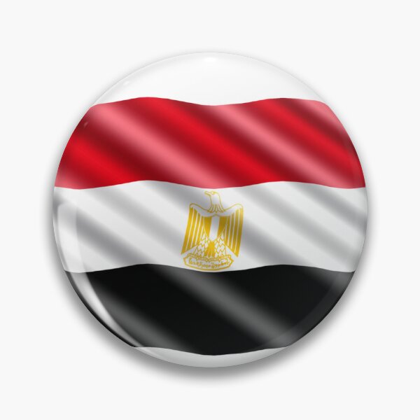 Item preview, Egypt Flag with Eagle of Saladin Emblem designed and sold by HOPE UP.