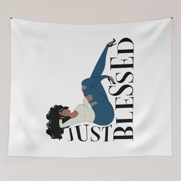 Item preview, Afro Black Woman Just Blessed designed and sold by DeGeo.