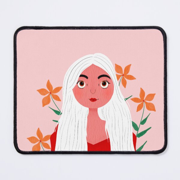 Item preview, Woman with flowers Spring Art Illustration designed and sold by NAYANA S KUMAR.