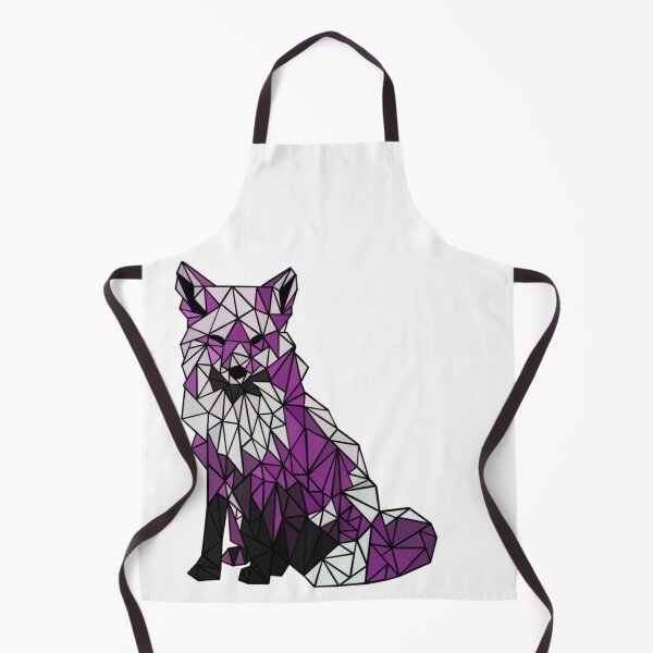 Item preview, Purple geometric fox designed and sold by Ros Sidwell.
