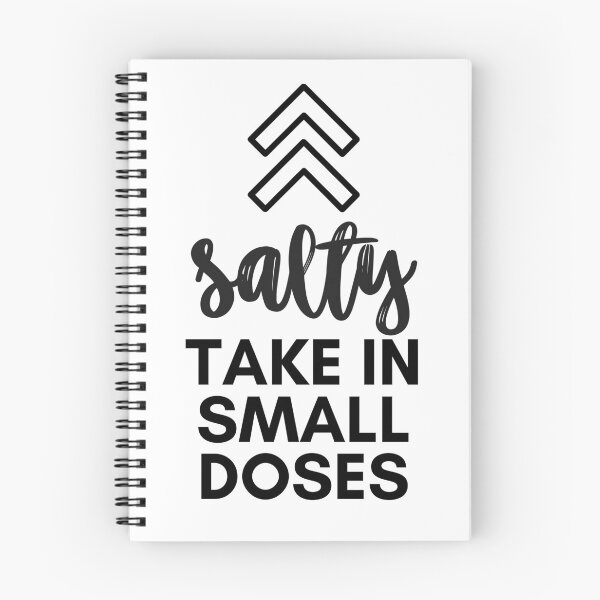 Item preview, Salty - take in small doses | Funny Pun Introvert Sassy Punchy Design | Black designed and sold by dbyjane.