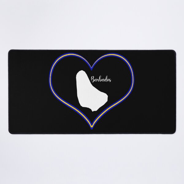 Item preview, Barbados map black heart designed and sold by Astralia.