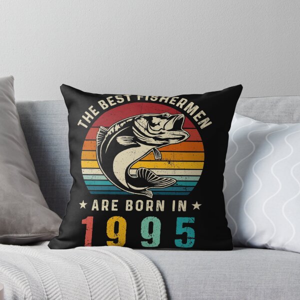Item preview, 27th Birthday Retro Fishing Best Fishermen Are Born In 1995 designed and sold by TheWildStyle.