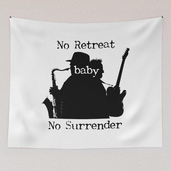 Item preview, Down In Jungleland No Retreat Baby Fan Gift designed and sold by TheoBedard.