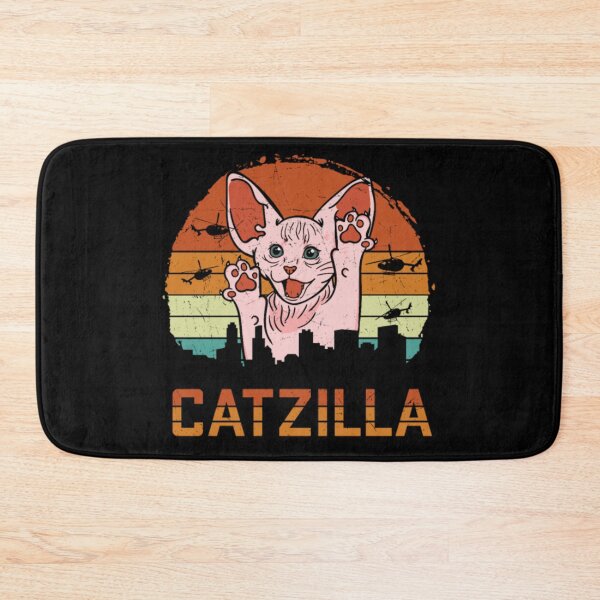 Item preview, Sphynx cat Godzilla monkeys fighting designed and sold by jackienorfolkal.