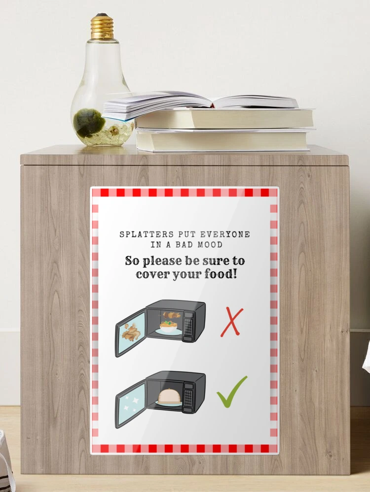 Cover Your Food (in the microwave)! | Canvas Print