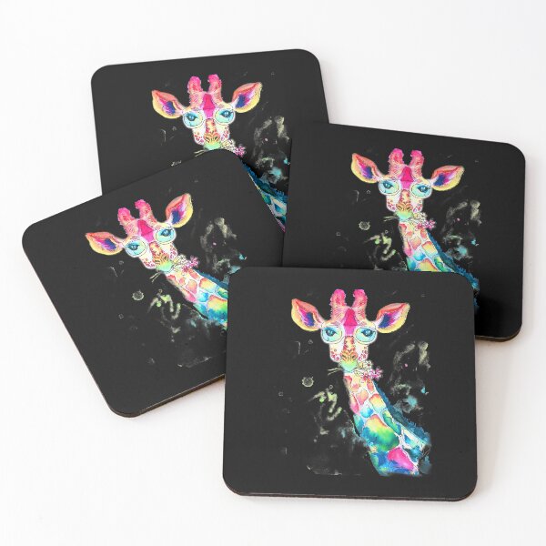 Item preview, Bright Watercolor Giraffe Art Gift designed and sold by SkylerKason.