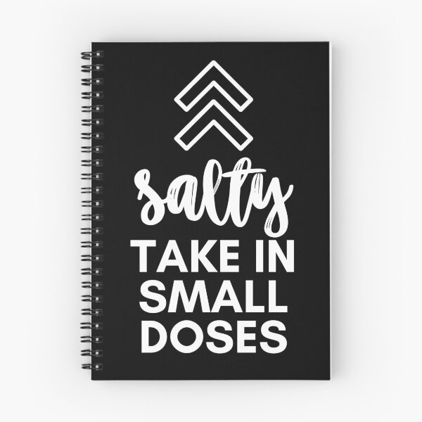 Item preview, Salty - take in small doses | Funny Pun Introvert Sassy Punchy Design | White designed and sold by dbyjane.