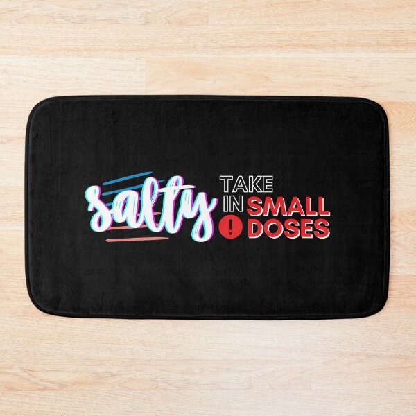 Item preview, Salty - take in small doses | Funny Pun Introvert Sassy Punchy Design | White designed and sold by dbyjane.