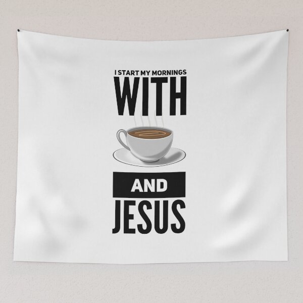 Item preview, I Start My Mornings With Coffee and Jesus designed and sold by VerseGifts.