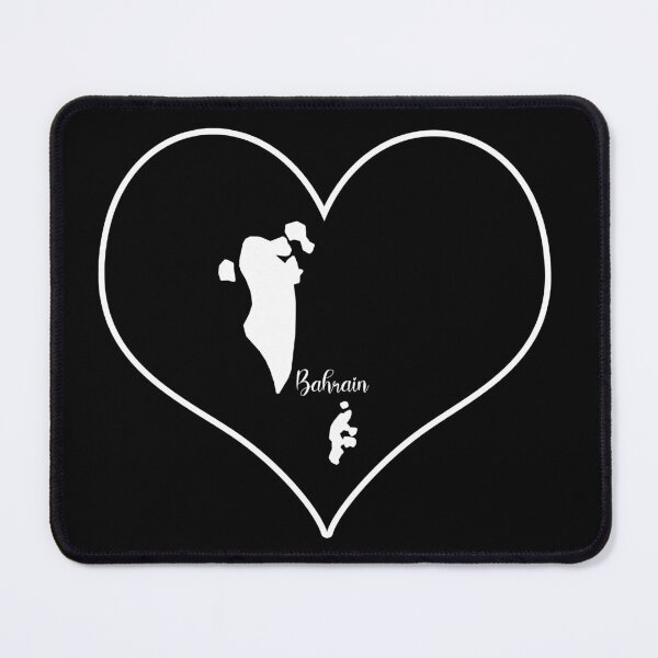 Item preview, Black heart map Bahrain designed and sold by Astralia.