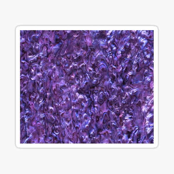 Abalone Shell | Paua Shell | Seashell Patterns | Sea Shells | Violet Tint | Sticker
