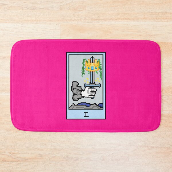 Item preview, Wait, is this pixel art tarot? Pink - Minor Arcana 'Ace of Swords' (Design for T-shirt, stickers and other accessories) designed and sold by Pixel Waite.
