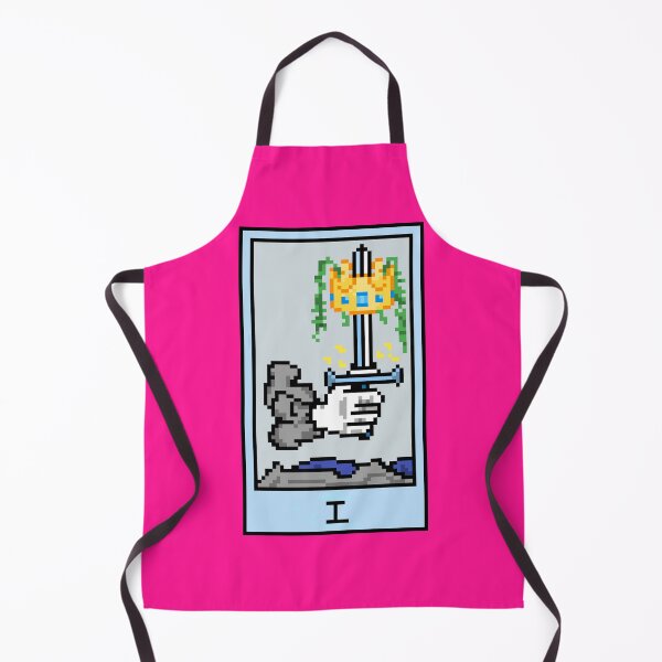 Item preview, Wait, is this pixel art tarot? Pink - Minor Arcana 'Ace of Swords' (Design for T-shirt, stickers and other accessories) designed and sold by Pixel Waite.