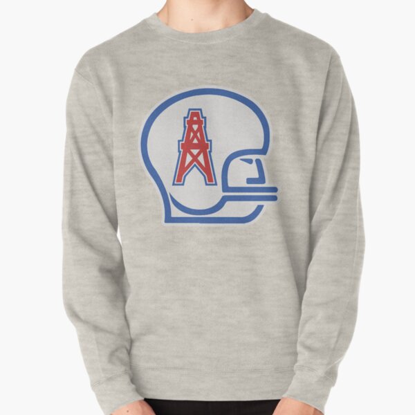 Houston Oilers Oatmeal/Heathered Charcoal Big & Tall Gridiron Classics  Raglan T-Shirt