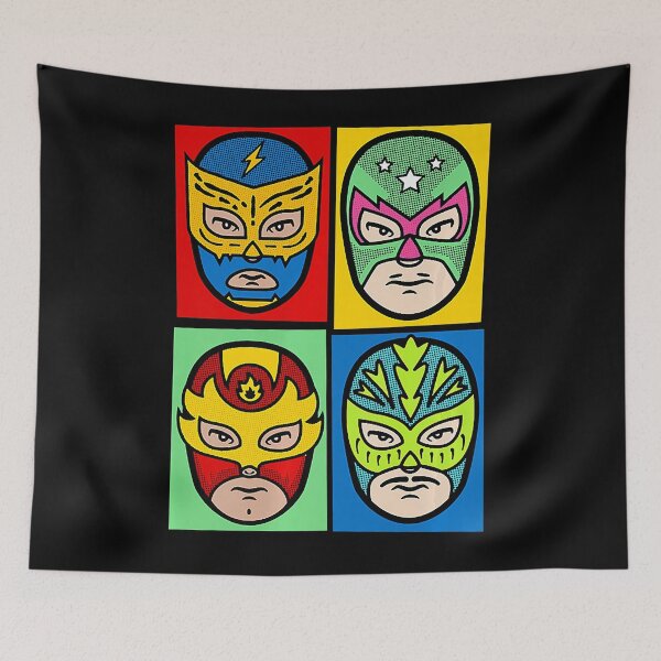 Item preview, Cartoon Luchador Mexican Wrestlers Lucha Wrestling  designed and sold by rileyamiy.