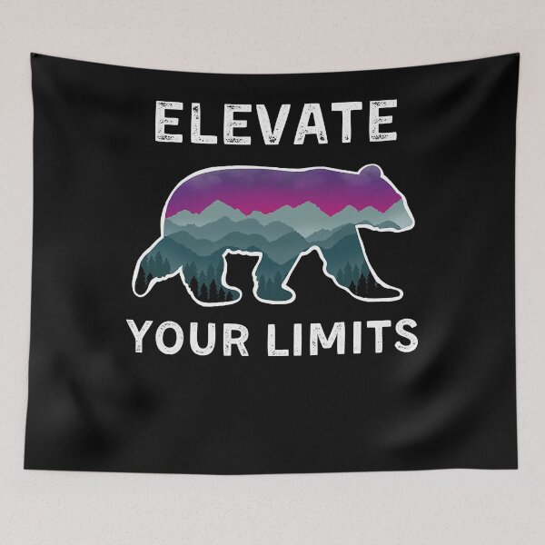 Item preview, Elevate Your Limits Mountain Bear Hike Bike Trail outdoors designed and sold by rileyamiy.